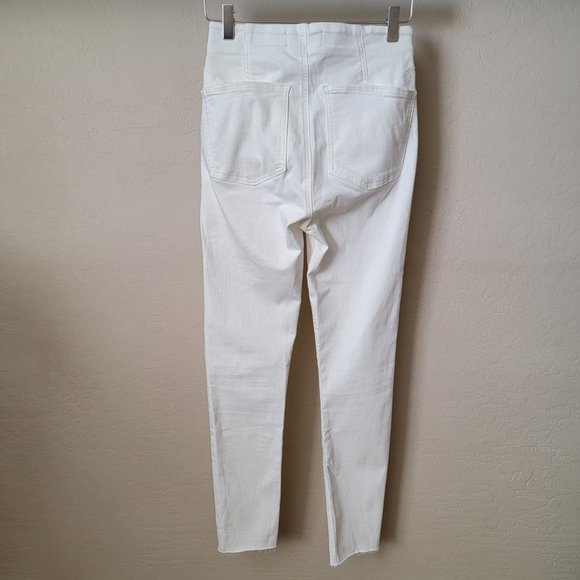 Free People We the Free Miles Away White Skinny Denim Jeans - Picture 10 of 16